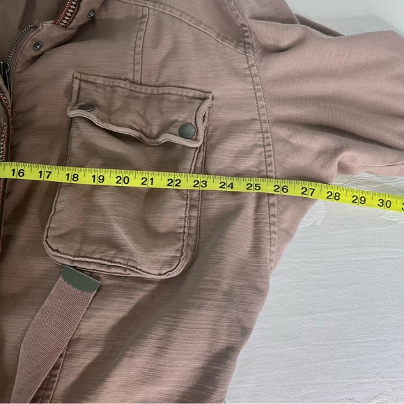 FREE PEOPLE OVERSIZE MILITARY UTILITY JACKET IN MAUVE SIZE SMALL - Picture 12 of 15